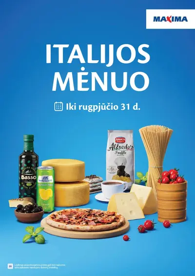 Naujas Maxima nuolaidų leidinys - ITALIJOS MĖNUO