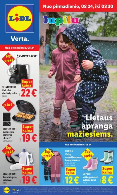 Naujas Lidl nuolaidų leidinys - NE MAISTO PREKIŲ PASIŪLYMAI Nr.35