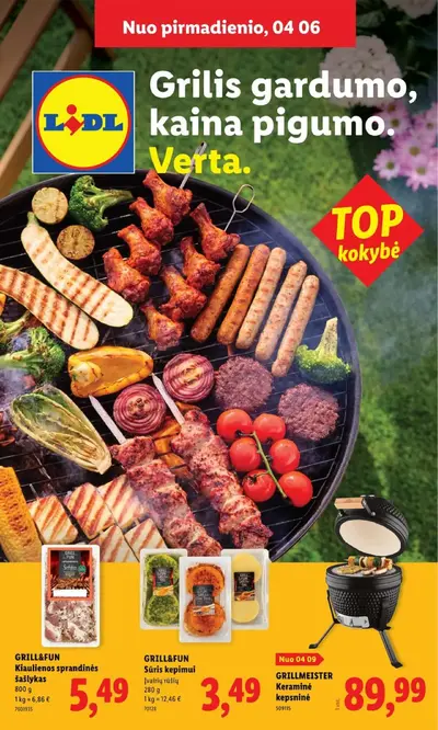 Naujas Lidl nuolaidų leidinys - Grilio katalogas Nuo pirmadienio, 04 06 Nr.15