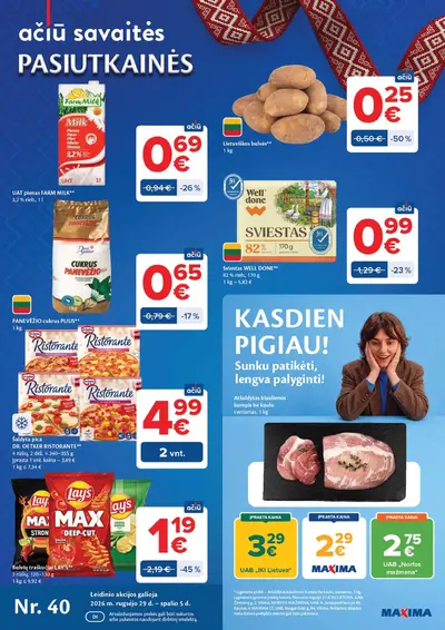 Naujas Maxima nuolaidų leidinys - AČIŪ savaitinis leidinys Nr. 40
