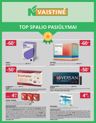 Naujas N vaistinė nuolaidų leidinys - NORFOS VAISTINĖS SPALIO mėnesio leidinys
