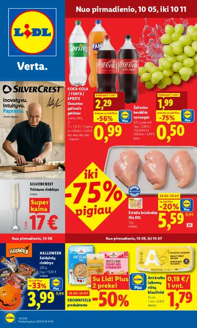 Naujas Lidl nuolaidų leidinys - MAISTO PREKIŲ PASIŪLYMAI Nr.41
