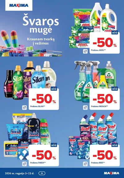 Naujas Maxima leidinys - Švaros mugė
