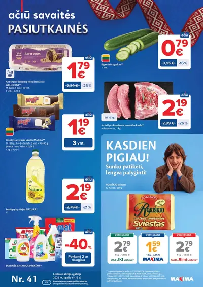 Naujas Maxima nuolaidų leidinys - AČIŪ savaitinis leidinys Nr. 41