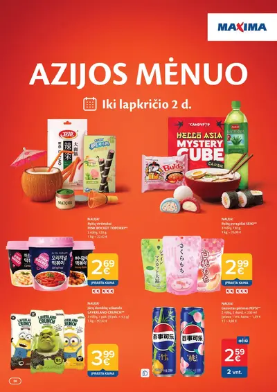 Naujas Maxima nuolaidų leidinys - AZIJOS MĖNUO