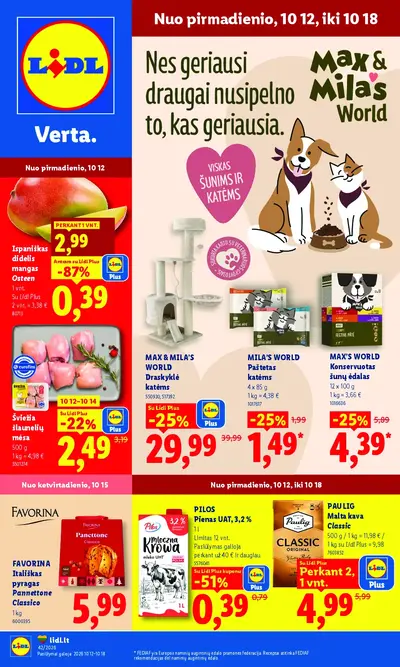 Naujas Lidl nuolaidų leidinys - MAISTO PREKIŲ PASIŪLYMAI Nr.42