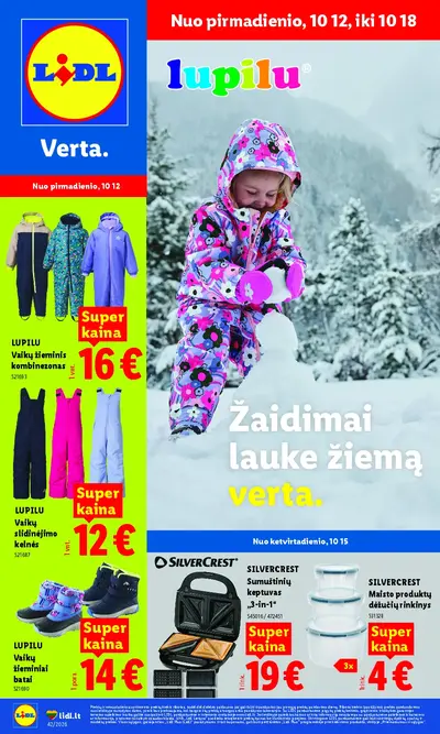 Naujas Lidl nuolaidų leidinys - NE MAISTO PREKIŲ PASIŪLYMAI Nr.42