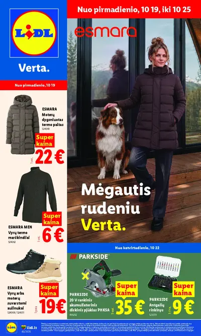 Naujas Lidl nuolaidų leidinys - NE MAISTO PREKIŲ PASIŪLYMAI Nr.43