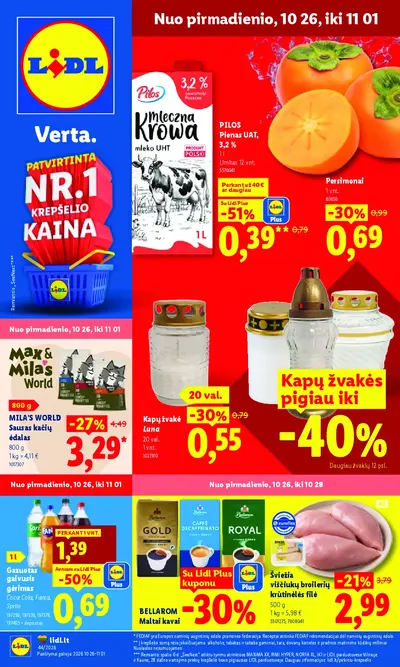 Naujas Lidl nuolaidų leidinys - MAISTO PREKIŲ PASIŪLYMAI Nr.44