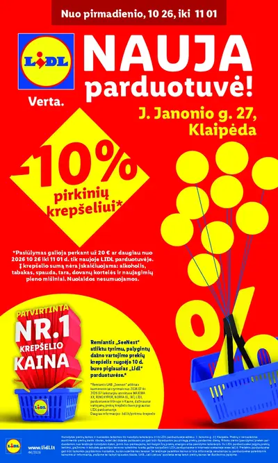 Lidl "Nauja parduotuvė Klaipėdoje" leidinys