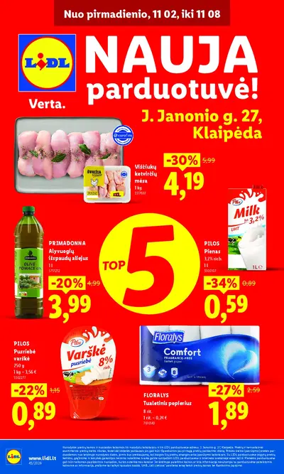 Lidl „Nauja parduotuvė Klaipėdoje“ leidinys