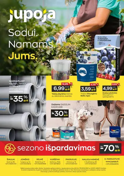 JUPOJA pasiūlymų leidinys - sutaupykite dar daugiau!