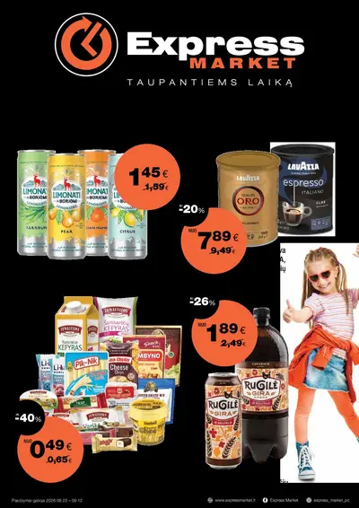 Naujas Express Market nuolaidų leidinys - Naujausias akcijų leidinys