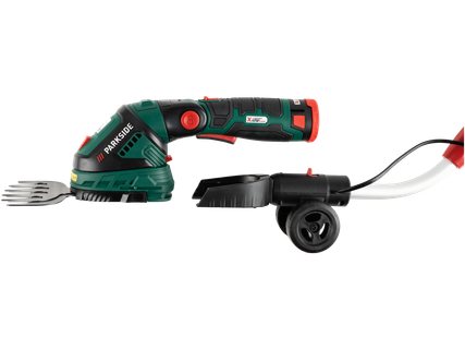 12 V akumuliatorinės žolės ir krūmų žirklės PGSA 12, 1 rink.
