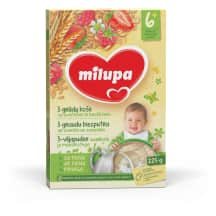 3 grūdų košė su uogomis MILUPA, 6 mėn, 225 g