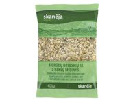 4-ių grūdų ir 2-ių sėklų dribsniai SKANĖJA, 400 g