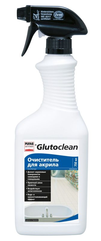 Akrilinių paviršių valiklis Glutoclean, 750 ml
