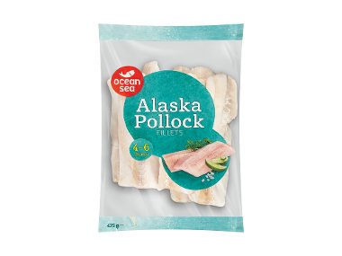 Aliaskinių menkių filė be odos, 500 g