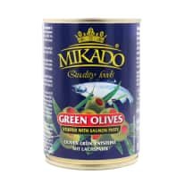 Alyvuogės MIKADO su lašišų įd., / 90 g, 280 g