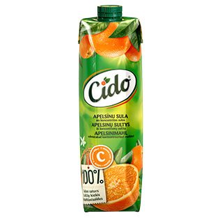 Apelsinų sultys CIDO 100%, 1 l
