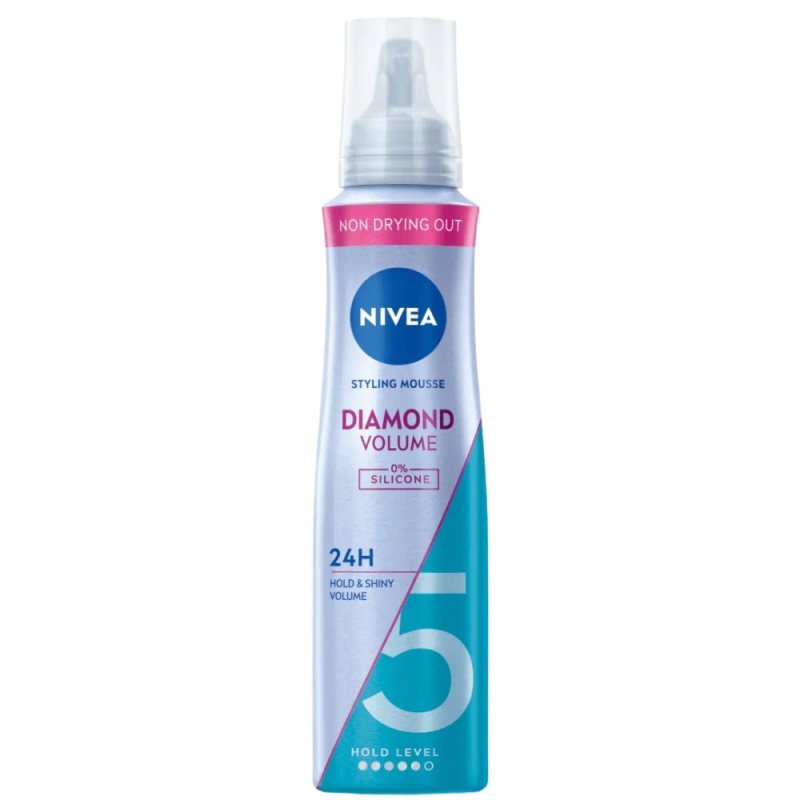 Apimties suteikiančios plaukų putos Nivea Diamond Volume Care, 150 ml