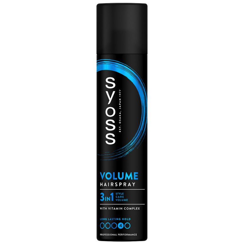 Apimties suteikiantis itin stiprios fiksacijos plaukų lakas Syoss Volume Lift Hairspray, 300 ml