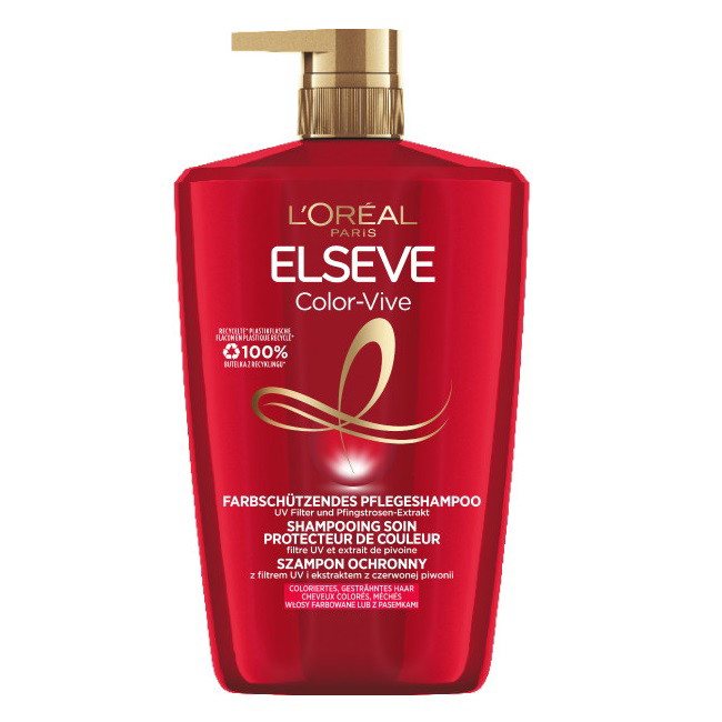 Apsauginis šampūnas dažytiems plaukams L’Oréal Paris Elseve Color-Vive, 1000 ml