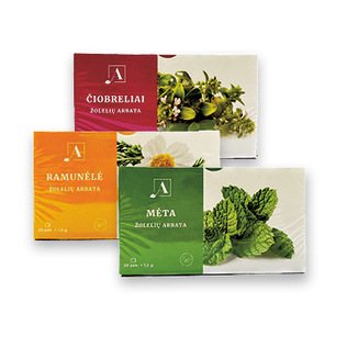 Arbata AUSTĖJA RAMUNĖLĖ, ČIOBRELIS, MĖTA, /pak., 30 g
