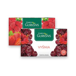 Arbata GAMTOS GURKŠNIS, 2 rūšių, x 20 vnt./pak., 2 g