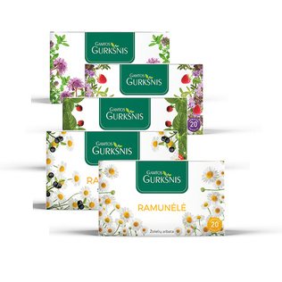 Arbata GAMTOS GURKŠNIS, 5 rūšių, x 20 vnt./pak., 1.5 g