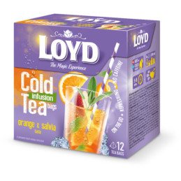 Arbata LOYD apelsinų ir šalavijų skonio, 12 x 2.5 g