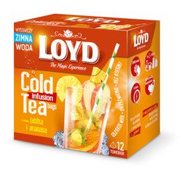 Arbata LOYD obuolių ir ananasų skonio, 12 x 2.5 g