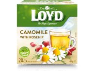 Arbata LOYD, ramunėlių ir erškėtrožių skonio, 40 g