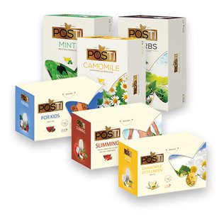 Arbata POSTI (9 rūš.), /pak. arba 20 x 2 g/pak., 20 x 1.5 g