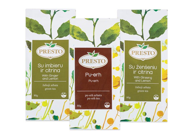 Arbatai PRESTO