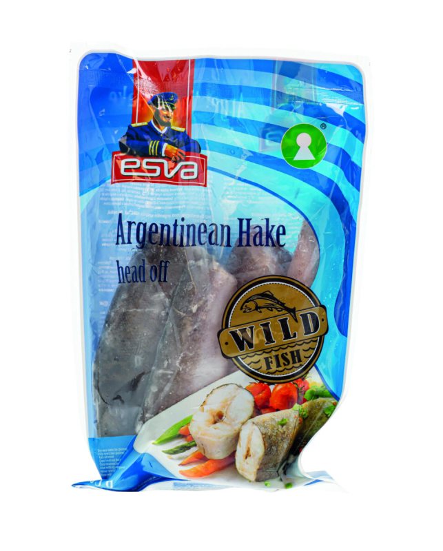 Argentininių jūros lydekos be galvų ESVA, 595 g