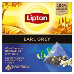 Arom. juodoji arbata LIPTON, EARL GREY, 32 g, 20 vnt