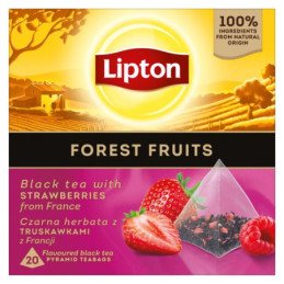 Arom. juodoji arbata LIPTON, miško uogų sk., 30 g, 20 vnt