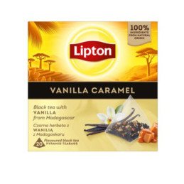 Arom. juodoji arbata LIPTON,vanil.-karam. sk., 34 g, 20 vnt