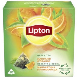 Arom. žalia arbata LIPTON, mandarinų-apelsinų sk, 36g, 20 vnt