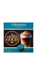Aroma Gold Tiramisu Kavos kapsulės, 16 vnt