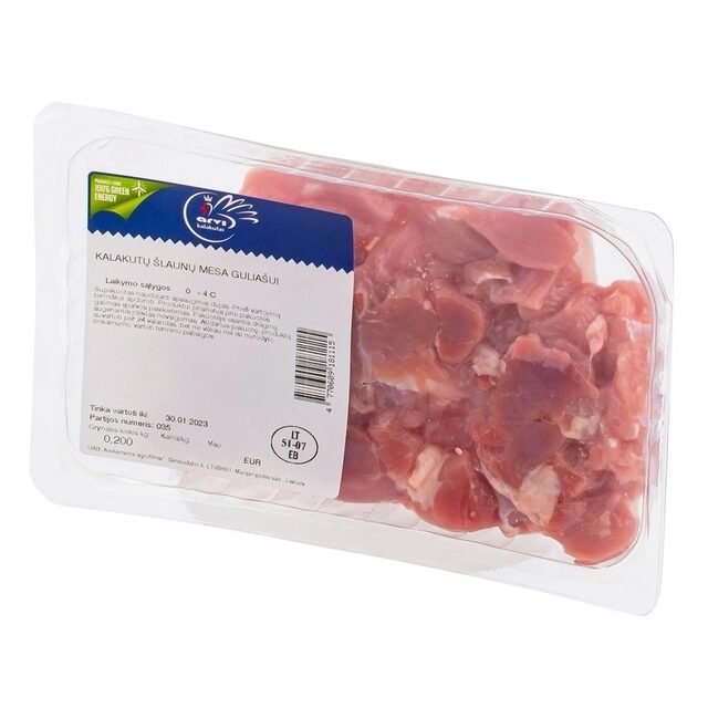 ARVI kalakutienos šlaunelių mėsa troškinimui, 200 g