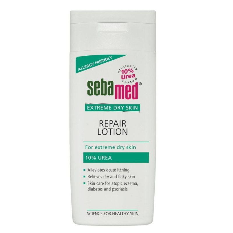 Atkuriamasis kūno pienelis su 10 % karbamido Sebamed Repair Lotion 10% Urea, 200 ml