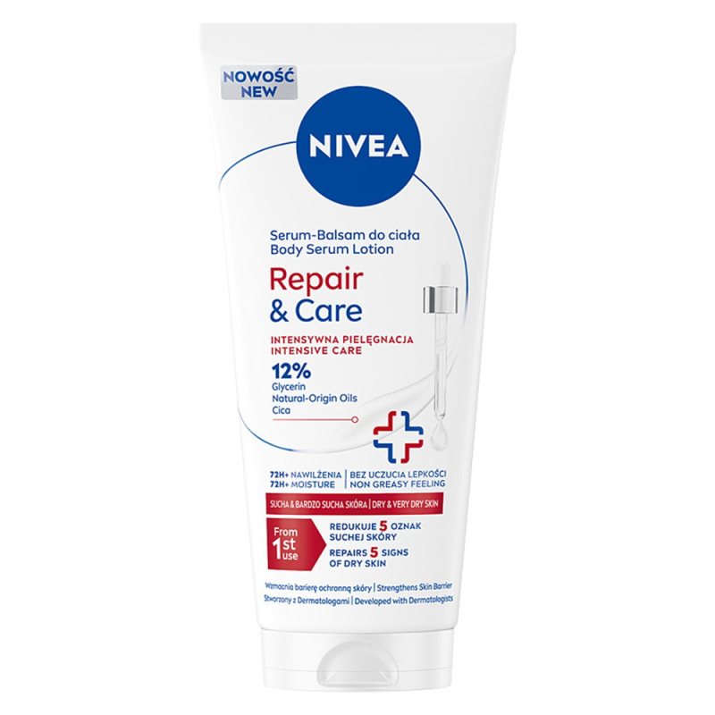 Atkuriamasis kūno serumas-balzamas Nivea Repair & Care, 200 ml