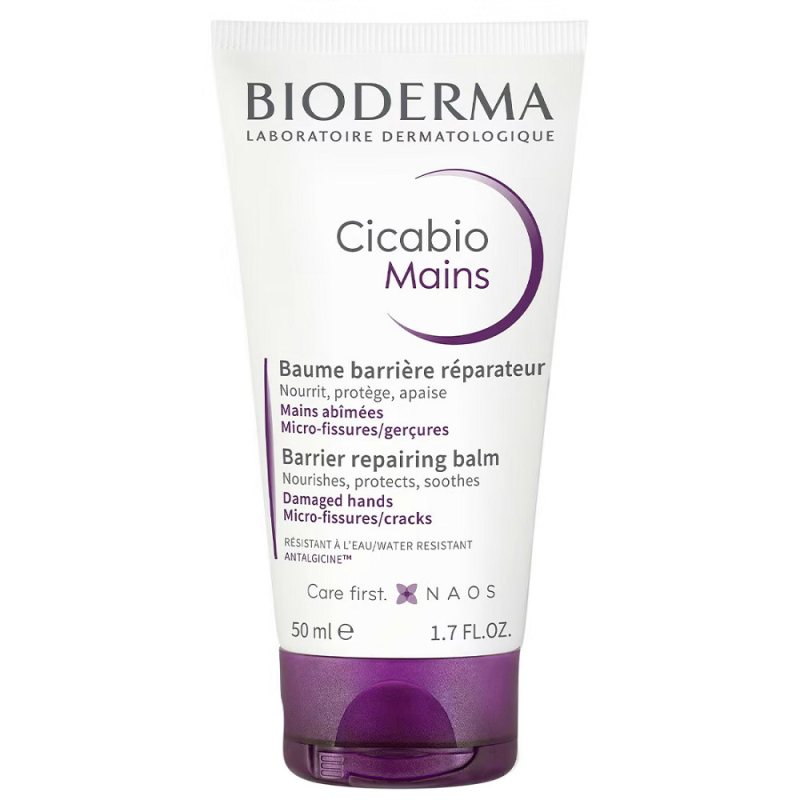 Atkuriamasis rankų balzamas Bioderma Cicabio Mains, 50 ml