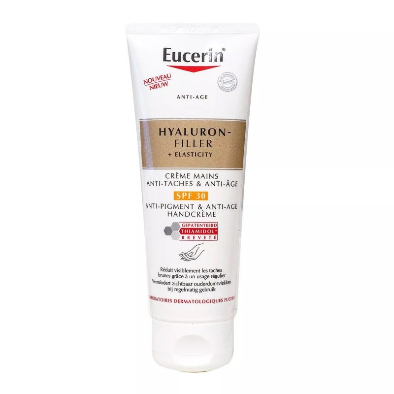 Atkuriamasis rankų kremas su SPF30 Eucerin Hyaluron-Filler + Elasticity Handcreme, SPF30, 75 ml