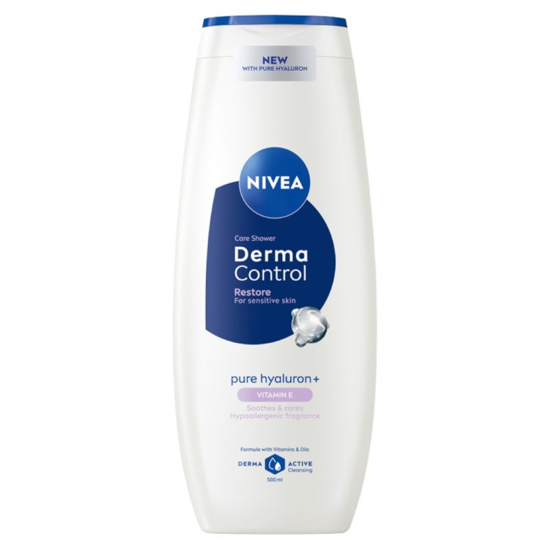 Atkuriamoji dušo želė Nivea Derma Control Restore, 500 ml