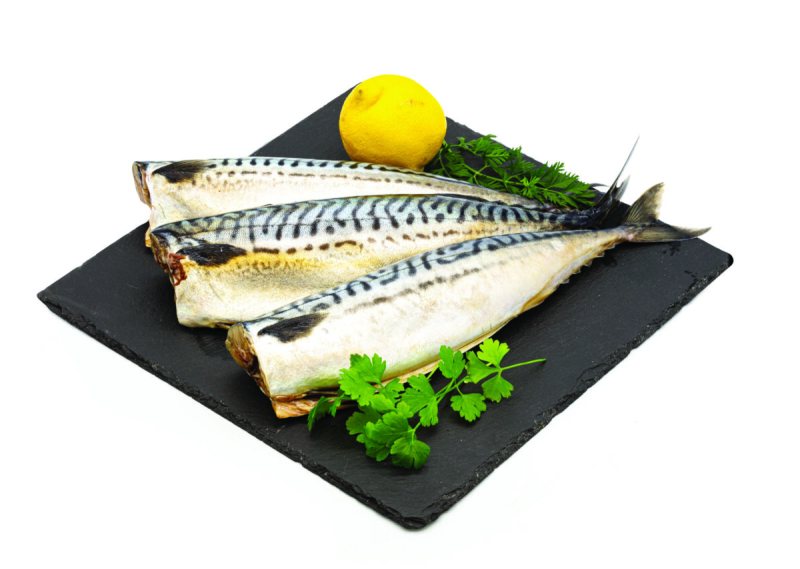Atlantinės skumbrės skrostos be galvų atitirpintos.SCOMBER SCOMBRUS, 1 kg