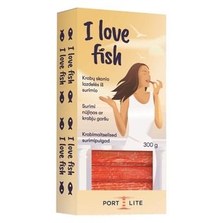 Atšald. krabų sk. lazdel. iš surimio I LOVE FISH PORT LITE, 300 g