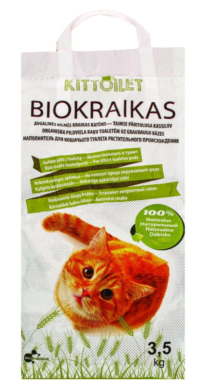 Augalinės kilmės kraikas katėms BIOKRAIKAS, 3.5 kg